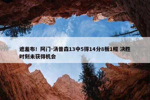 遮羞布！阿门-汤普森13中5得14分8板1帽 决胜时刻未获得机会