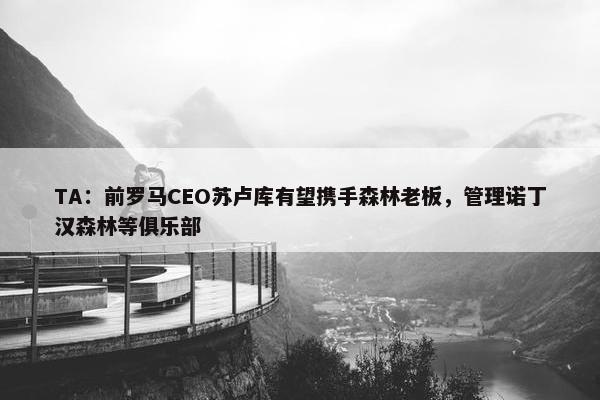 TA：前罗马CEO苏卢库有望携手森林老板，管理诺丁汉森林等俱乐部