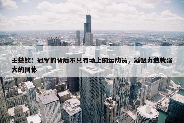 王楚钦：冠军的背后不只有场上的运动员，凝聚力造就强大的团体