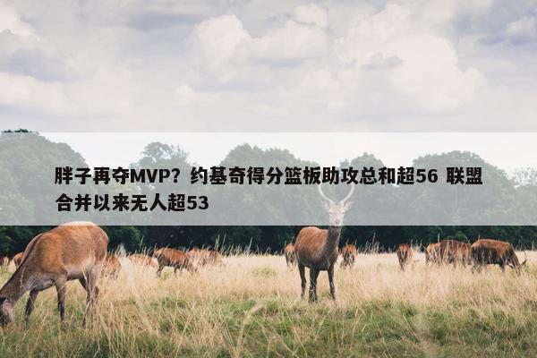 胖子再夺MVP？约基奇得分篮板助攻总和超56 联盟合并以来无人超53