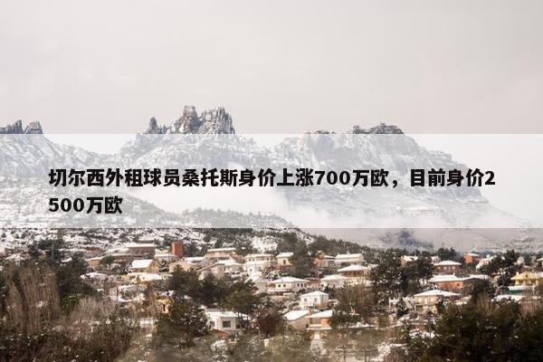 切尔西外租球员桑托斯身价上涨700万欧，目前身价2500万欧