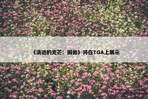 《消逝的光芒：困兽》将在TGA上展示