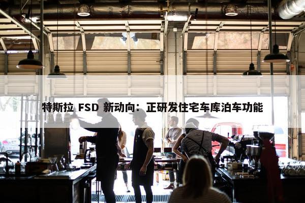 特斯拉 FSD 新动向：正研发住宅车库泊车功能