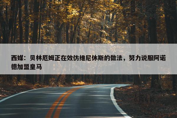 西媒：贝林厄姆正在效仿维尼休斯的做法，努力说服阿诺德加盟皇马