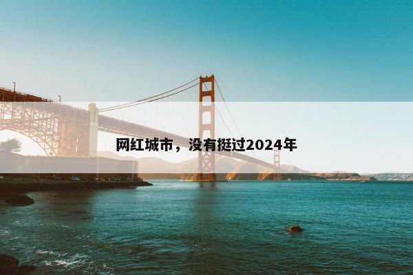 网红城市，没有挺过2024年