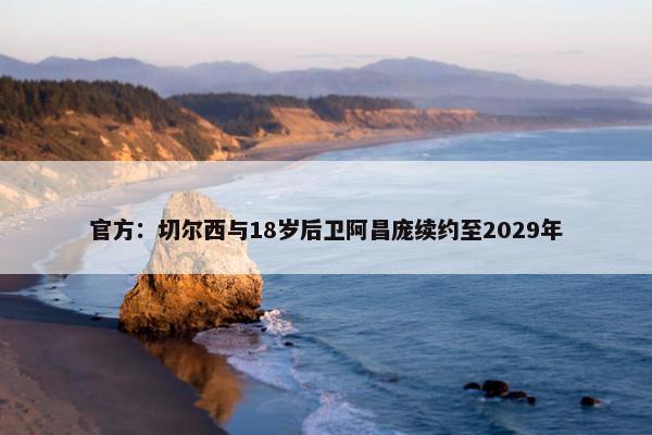 官方：切尔西与18岁后卫阿昌庞续约至2029年