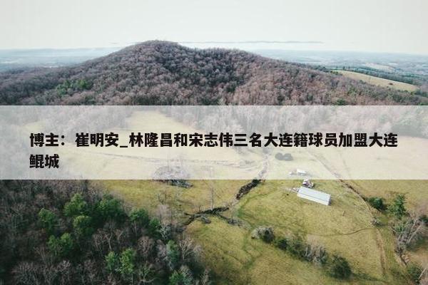 博主：崔明安_林隆昌和宋志伟三名大连籍球员加盟大连鲲城