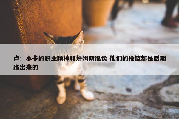 卢：小卡的职业精神和詹姆斯很像 他们的投篮都是后期练出来的