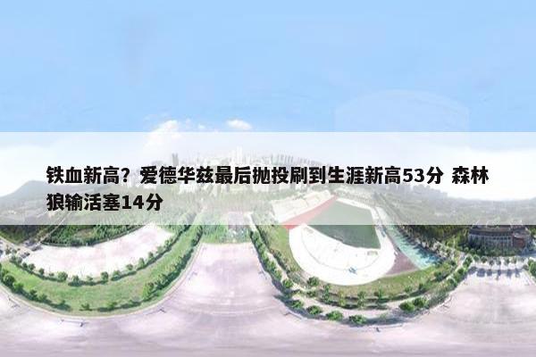 铁血新高？爱德华兹最后抛投刷到生涯新高53分 森林狼输活塞14分