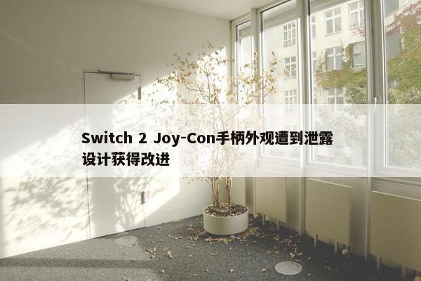 Switch 2 Joy-Con手柄外观遭到泄露 设计获得改进