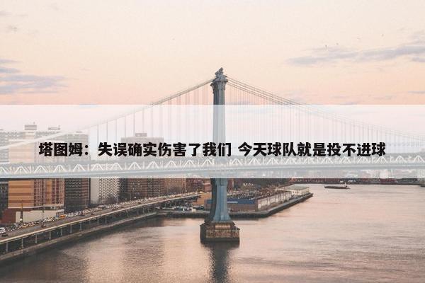 塔图姆：失误确实伤害了我们 今天球队就是投不进球