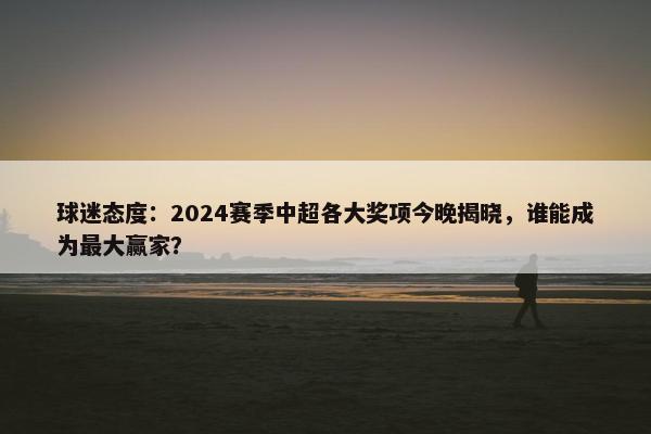 球迷态度：2024赛季中超各大奖项今晚揭晓，谁能成为最大赢家？