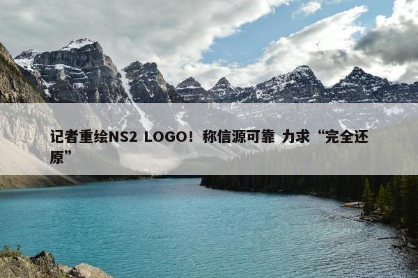 记者重绘NS2 LOGO！称信源可靠 力求“完全还原”