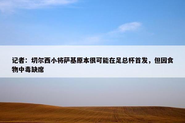 记者：切尔西小将萨基原本很可能在足总杯首发，但因食物中毒缺席