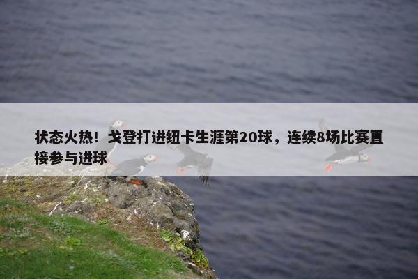 状态火热！戈登打进纽卡生涯第20球，连续8场比赛直接参与进球