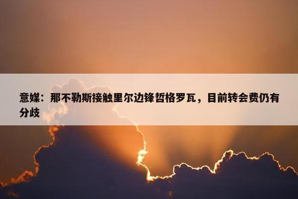 意媒：那不勒斯接触里尔边锋哲格罗瓦，目前转会费仍有分歧