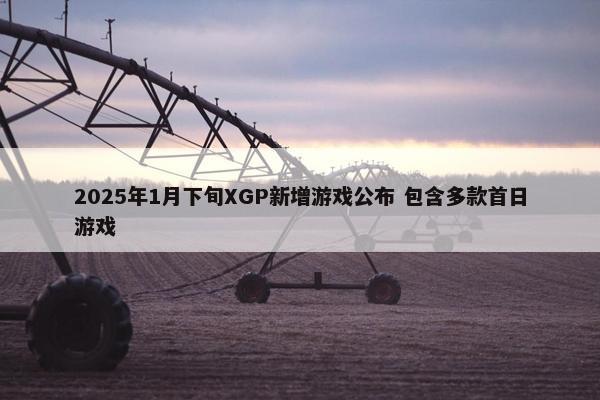 2025年1月下旬XGP新增游戏公布 包含多款首日游戏