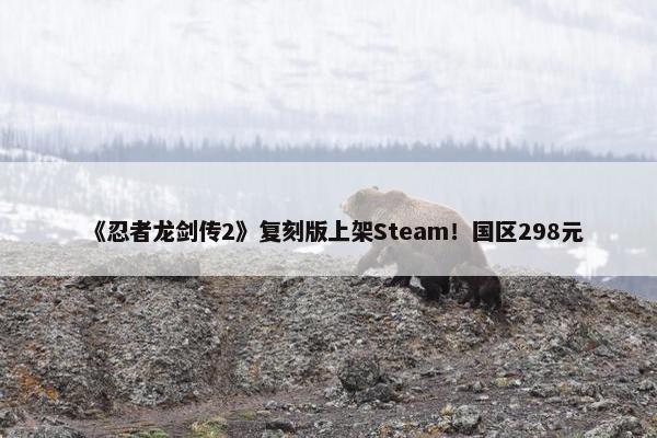 《忍者龙剑传2》复刻版上架Steam！国区298元