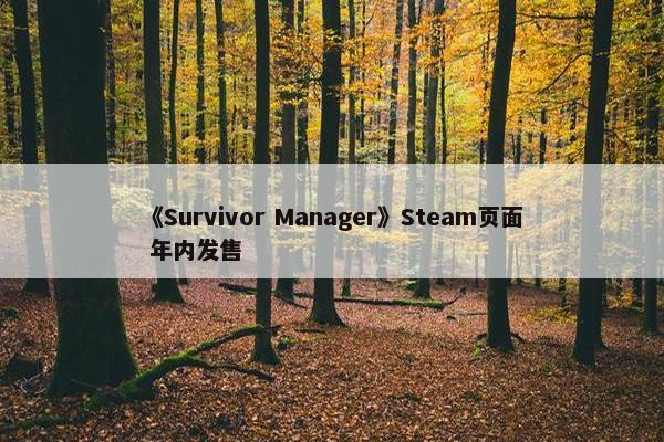 《Survivor Manager》Steam页面 年内发售