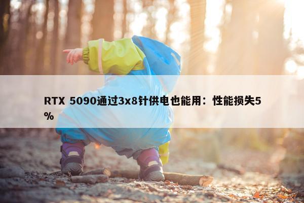 RTX 5090通过3x8针供电也能用：性能损失5%