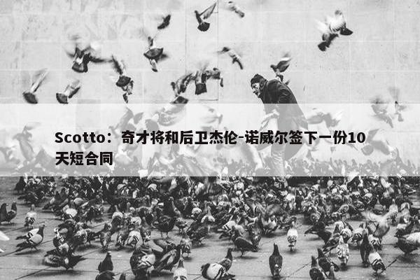 Scotto：奇才将和后卫杰伦-诺威尔签下一份10天短合同