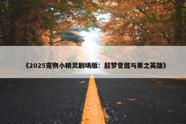 《2025宠物小精灵剧场版：超梦觉醒与黑之英雄》