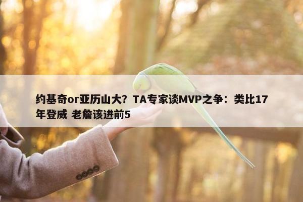 约基奇or亚历山大？TA专家谈MVP之争：类比17年登威 老詹该进前5