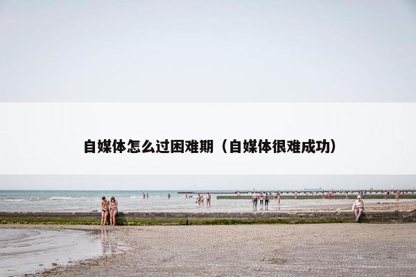 自媒体怎么过困难期（自媒体很难成功）