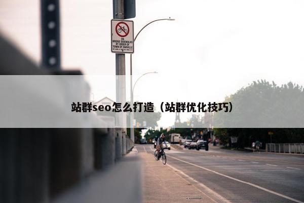 站群seo怎么打造（站群优化技巧）