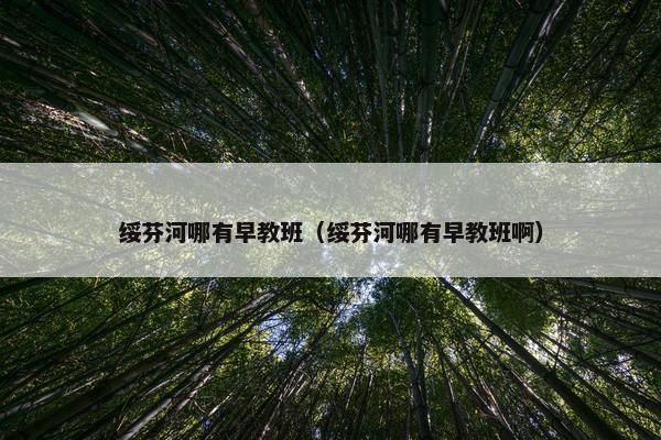 绥芬河哪有早教班（绥芬河哪有早教班啊）