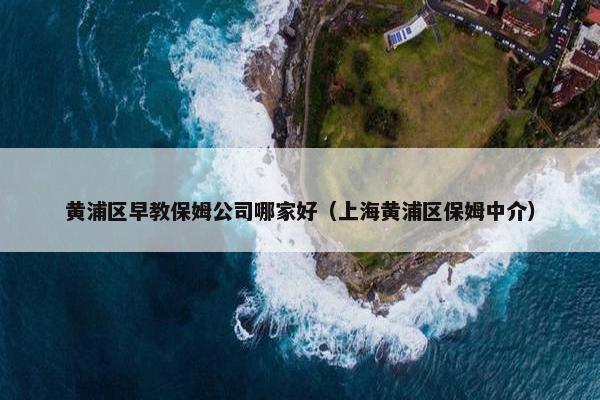 黄浦区早教保姆公司哪家好（上海黄浦区保姆中介）