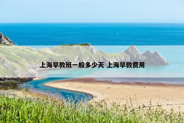 上海早教班一般多少天 上海早教费用