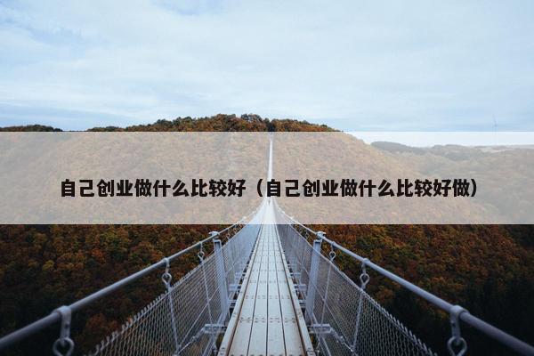 自己创业做什么比较好（自己创业做什么比较好做）