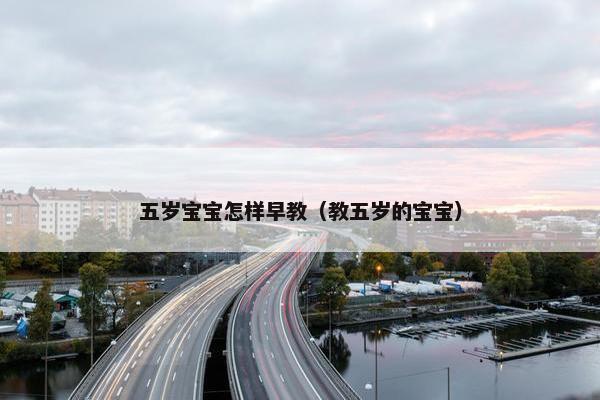 五岁宝宝怎样早教（教五岁的宝宝）