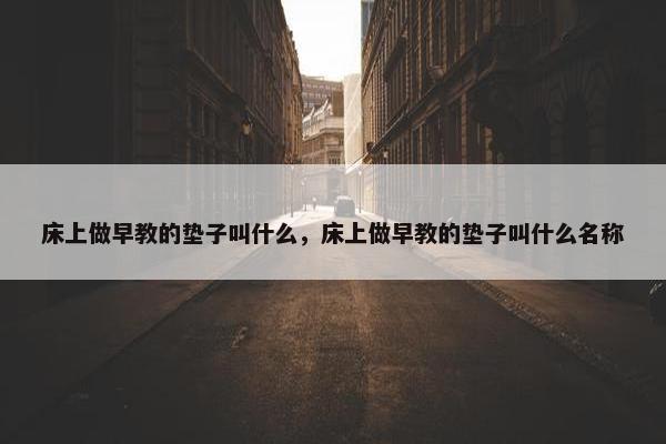 床上做早教的垫子叫什么，床上做早教的垫子叫什么名称