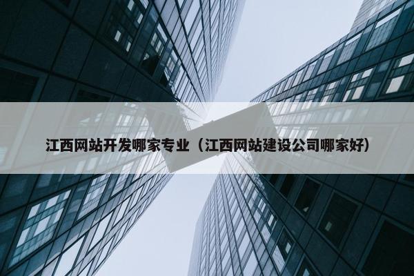 江西网站开发哪家专业（江西网站建设公司哪家好）