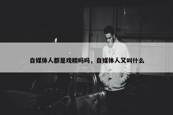 自媒体人都是戏精吗吗，自媒体人又叫什么