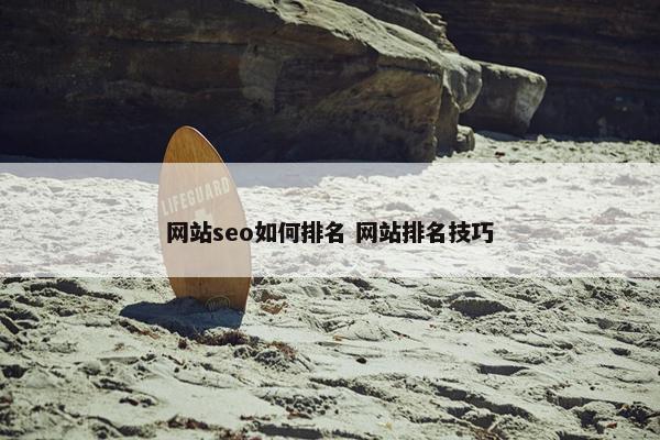 网站seo如何排名 网站排名技巧