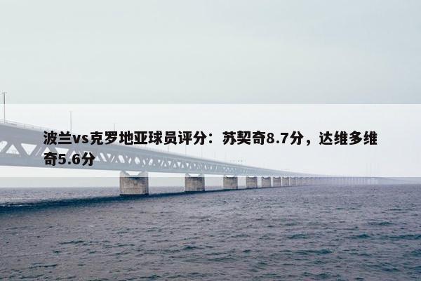 波兰vs克罗地亚球员评分：苏契奇8.7分，达维多维奇5.6分