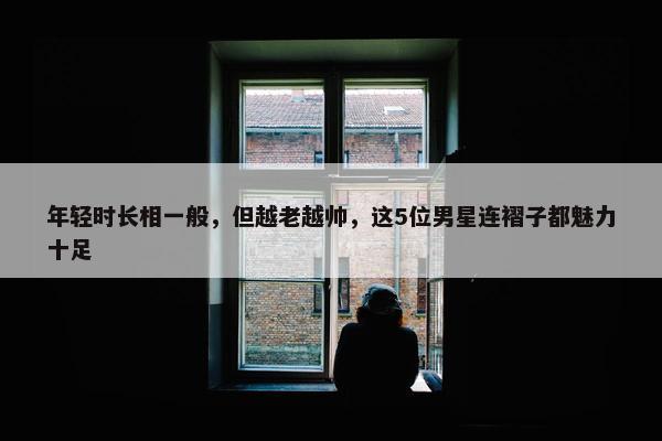 年轻时长相一般，但越老越帅，这5位男星连褶子都魅力十足