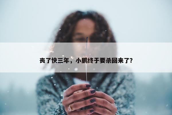 丧了快三年，小鹏终于要杀回来了？