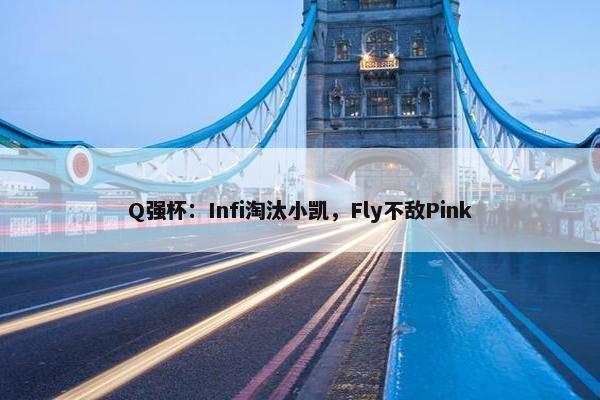 Q强杯：Infi淘汰小凯，Fly不敌Pink