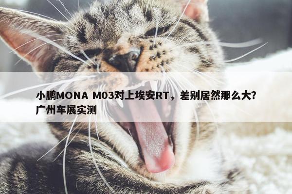 小鹏MONA M03对上埃安RT，差别居然那么大？广州车展实测