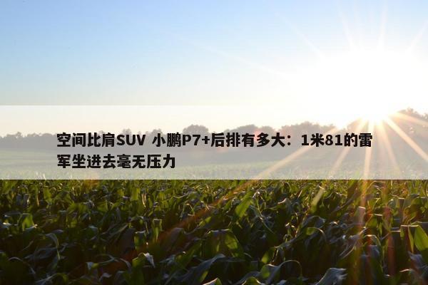 空间比肩SUV 小鹏P7+后排有多大：1米81的雷军坐进去毫无压力