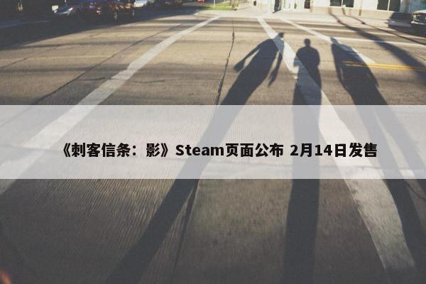 《刺客信条：影》Steam页面公布 2月14日发售