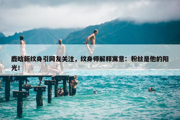 鹿晗新纹身引网友关注，纹身师解释寓意：粉丝是他的阳光！