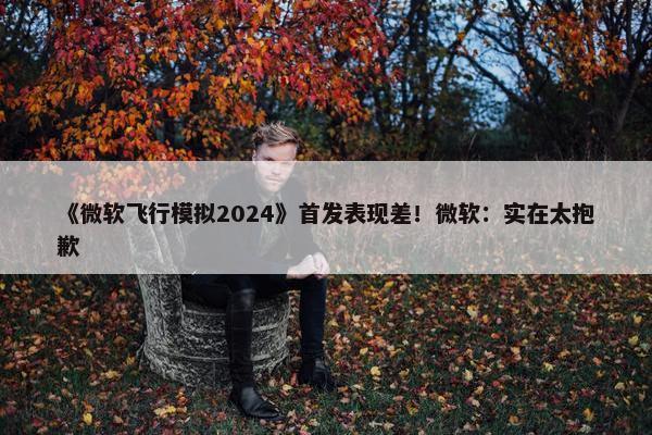 《微软飞行模拟2024》首发表现差！微软：实在太抱歉