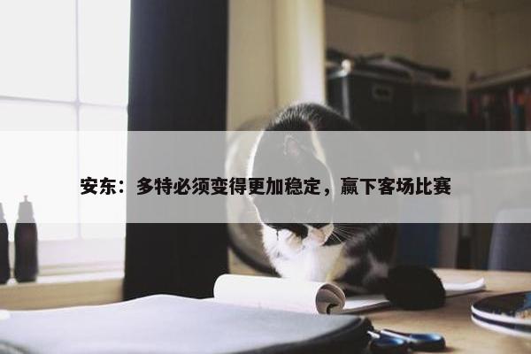 安东：多特必须变得更加稳定，赢下客场比赛