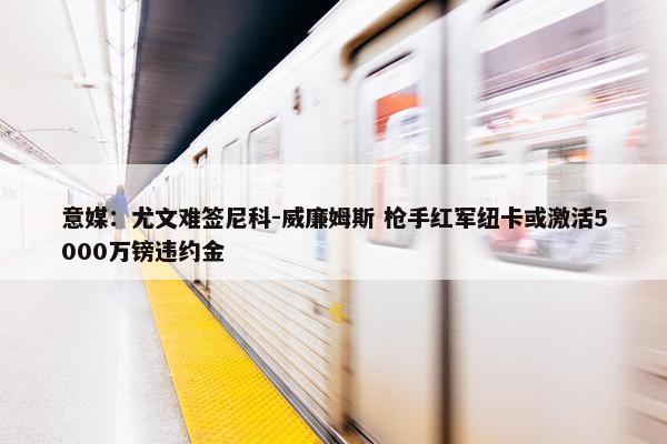 意媒：尤文难签尼科-威廉姆斯 枪手红军纽卡或激活5000万镑违约金