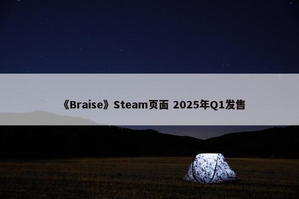 《Braise》Steam页面 2025年Q1发售